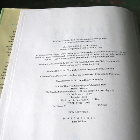 Vintage Martha Stewart Cookbook Collected Recipes - Picture 2 of 8